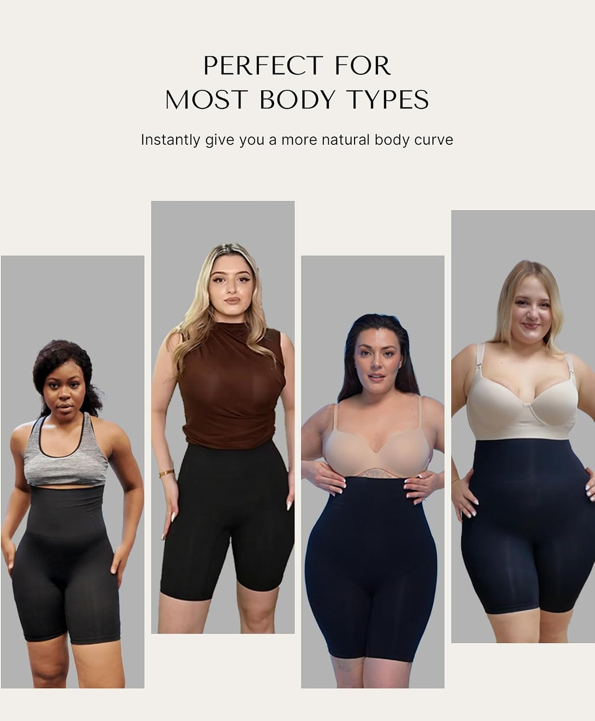 Women’s High-Waisted Tummy Control Shaping Shorts